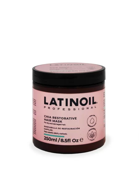 Latinoil Chia Restorative Hair Mask 8.5 fl oz – deep repair hair treatment with chia oil and omegas